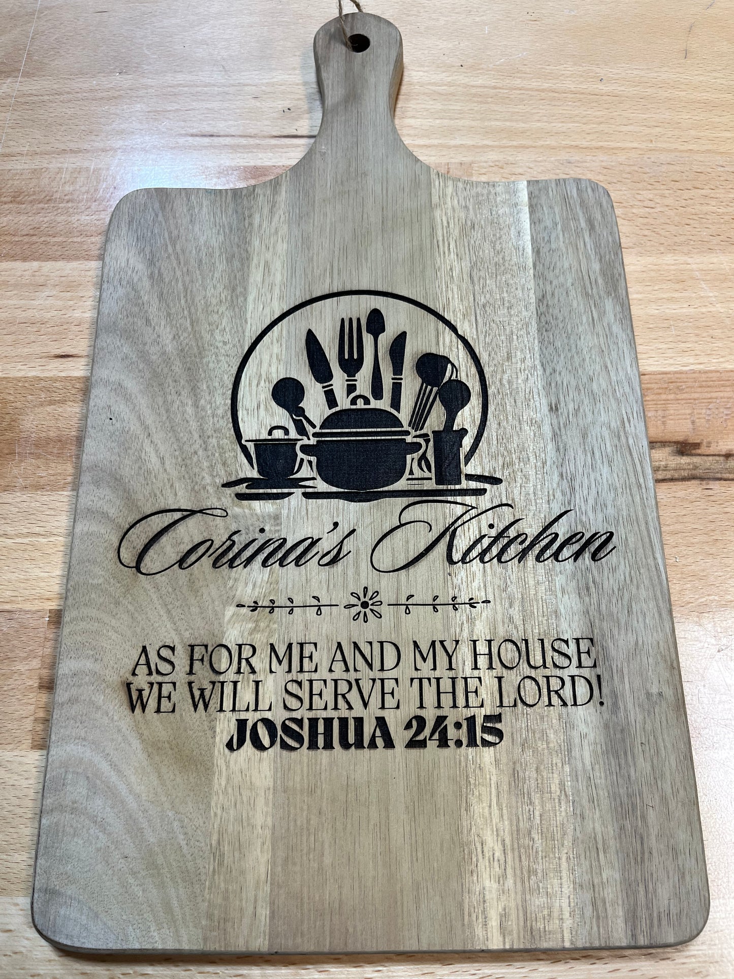 Custom Engraved Acacia Cutting Board