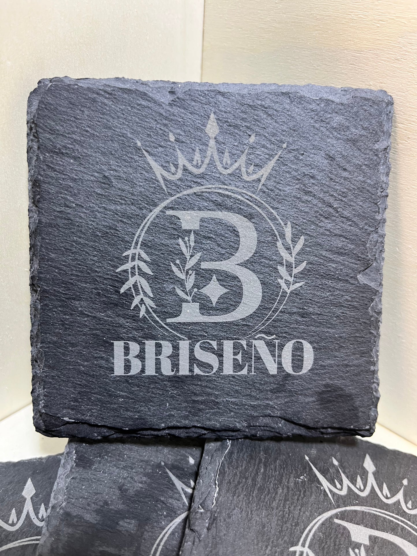 Custom Engraved Slate Coaster