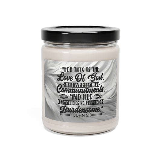1 John 5:3 Scented Soy Candle, 9oz