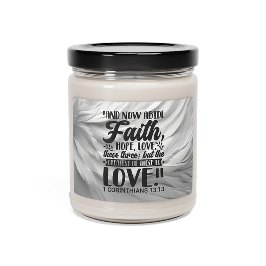 1 Corinthians 13:13 Scented Soy Candle, 9oz